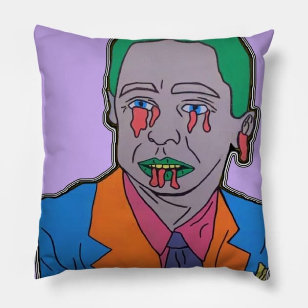 Drowning Man Pillow by LadyMayDesigns