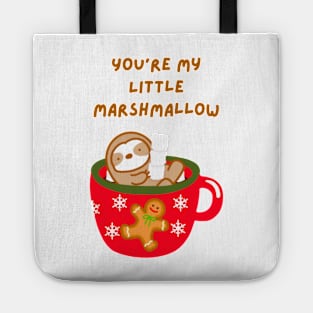 You’re My Little Marshmallow Christmas Mug Sloth Tote