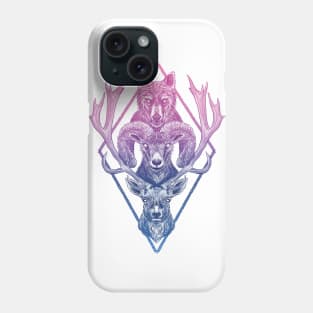 Wolf Ram Hart (Color) Phone Case