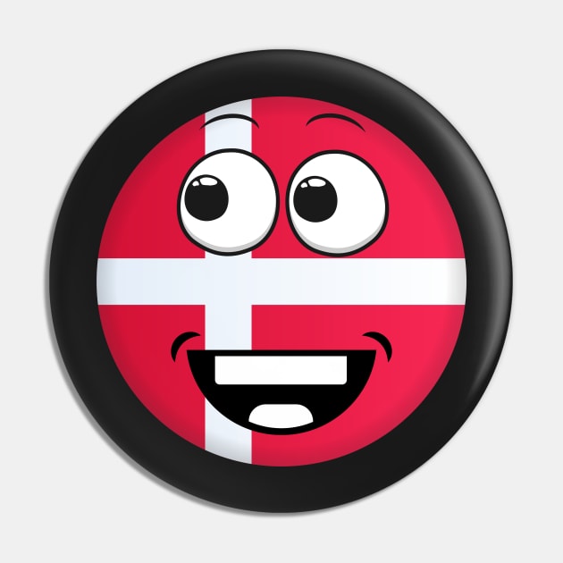 Denmark Smiley Pin by Shadowbyte91