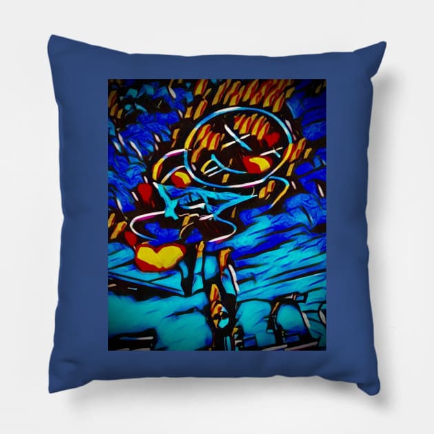 "the Fire of Creation" from Kit Ludlow's "A Museum of Mind" Pillow by Lord Amleth