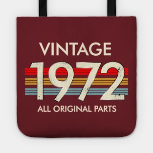 Vintage 1972 All Original Parts Tote