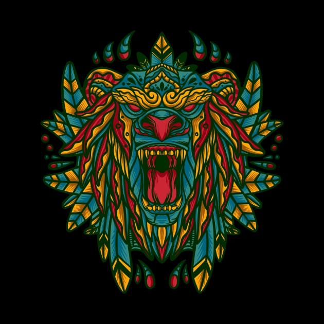 Mystical lion by vhiente