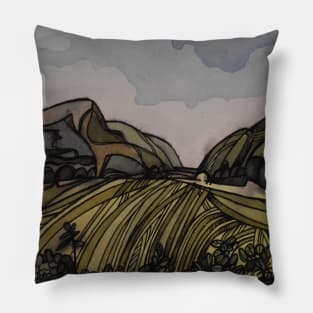 Welsh Valley Watercolour Pillow
