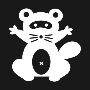 White Raccoon / Tanuki T-Shirt