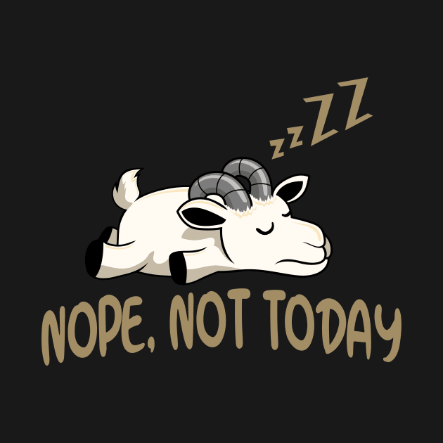 Funny lazy Goat by Foxxy Merch