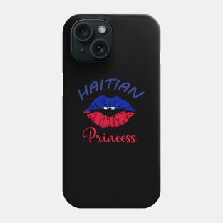 Haitian Princess Haiti Lips Mouth Haitian Pride Kissing Phone Case