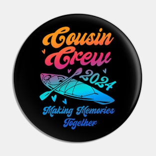Cousin Crew 2024 Summer Vacation Beach Family Trips Pin