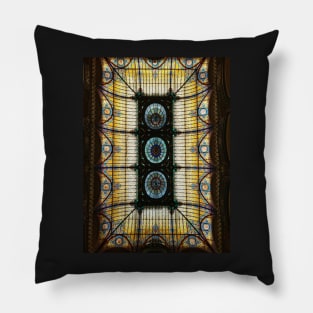 Stained Glass Gran Hotel Ciudad de Mexico Pillow