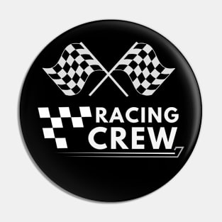 Racing  Crew Race Car Parties Parents Pit Racing Drag Dress T-Shirt Pin