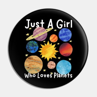 Just a girl who loves planets Pin