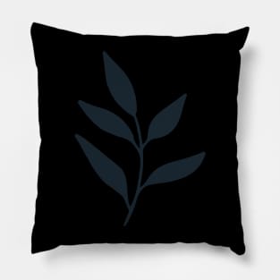 black leaf Pillow
