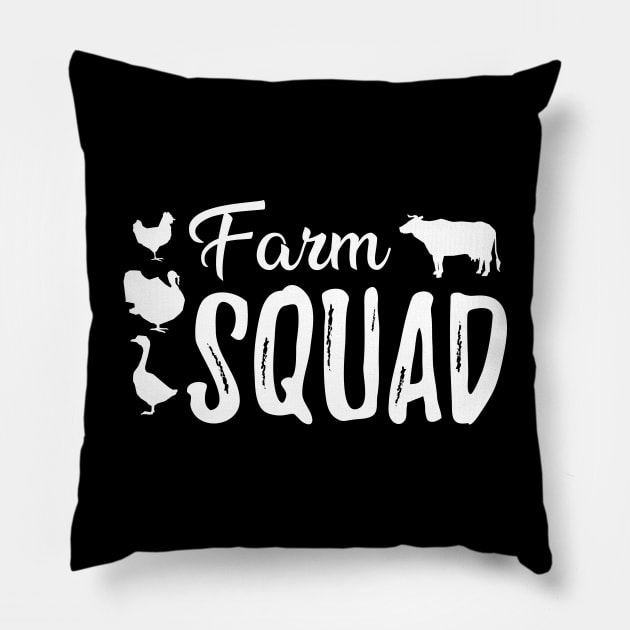 Farm Squad Pillow by KC Happy Shop