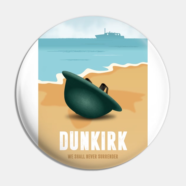 Dunkirk - Alternative Movie Poster Pin by MoviePosterBoy