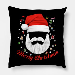 Hipster Santa Claus - Merry Christmas Pillow