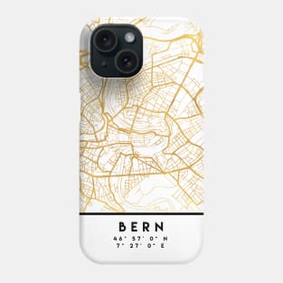 BERN SWITZERLAND CITY STREET MAP ART Phone Case