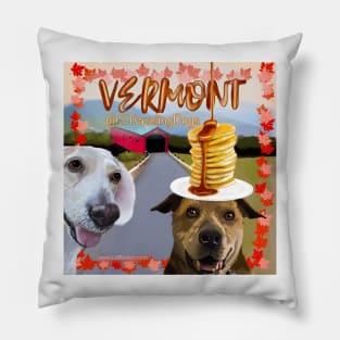 2 Traveling Dogs - Vermont Pillow