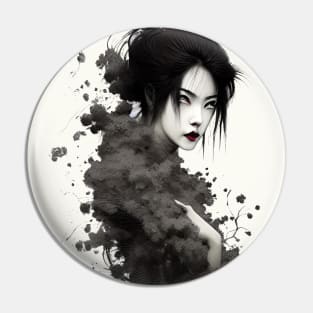 Gothic Style Geisha Pin