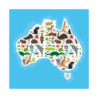 Map of Australia (5) T-Shirt