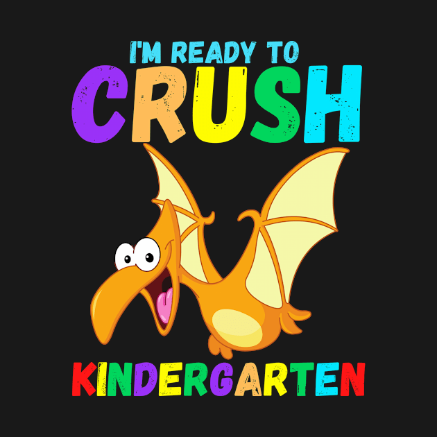 Kindergarten shirt boy I'm Ready To Crush Kindergarten T Rex Dino Holding Pencil T-Shirt Back to school shirt for boy by divawaddle