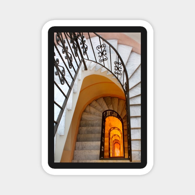 Spiral Marble Staircase Magnet by jwwallace