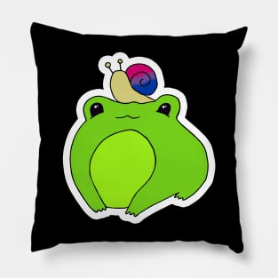 Bisexual Pride frog Pillow