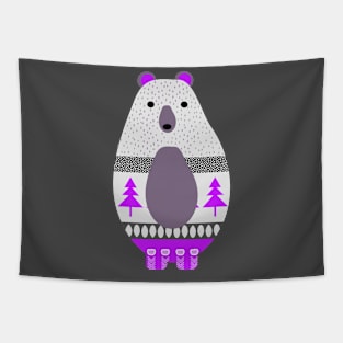 Winter bear Tapestry