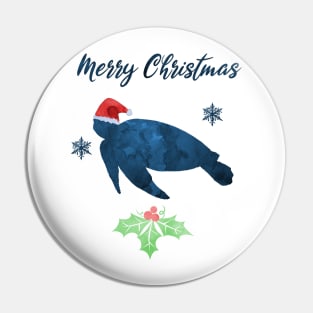 Christmas Sea Turtle Pin