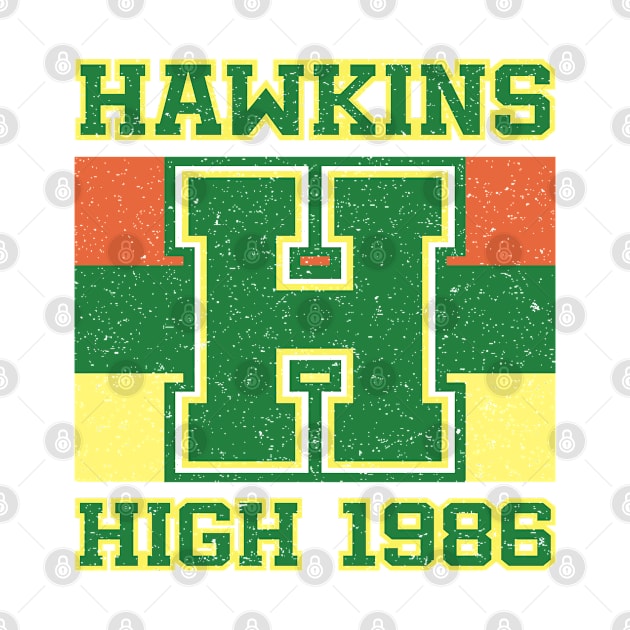 Stranger - Hawkins HS 1986 by Design By Leo