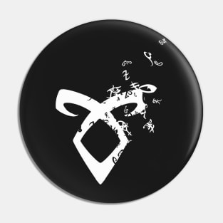 Shadowhunters rune - white runes Pin