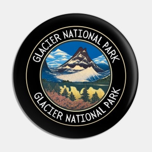 Glacier National Park Hiking and Travel Lovers Pin