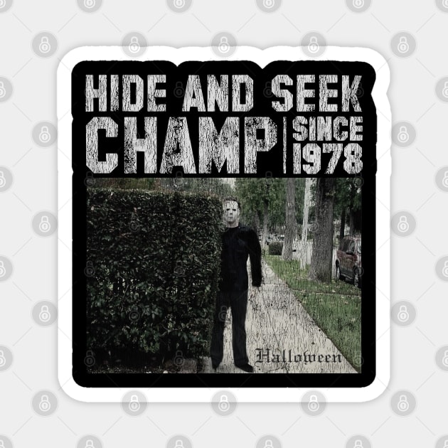 Hide And Seek Camp Vintage Magnet by narcom