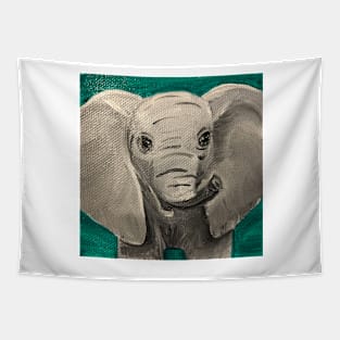 Playful Elephant Tapestry