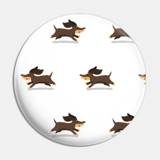 Cute Dachshund Mask Dachshund Dog Lover Face Pin