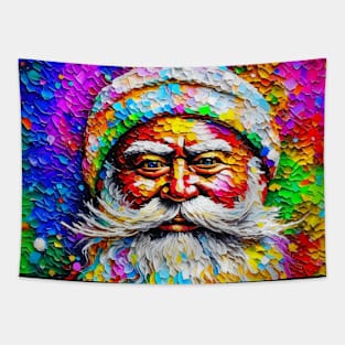 Happy Santa Claus Christmas Tapestry