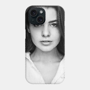 Half tone girl Phone Case