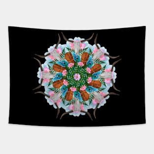 cowboy style mandala Tapestry