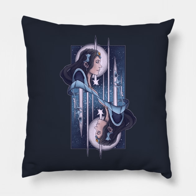 Priestess of the Moon Pillow by njonestees