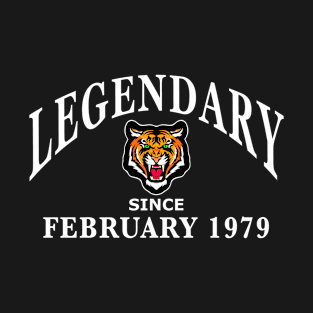 Legendary since February 1979 birthday gift idea T-Shirt