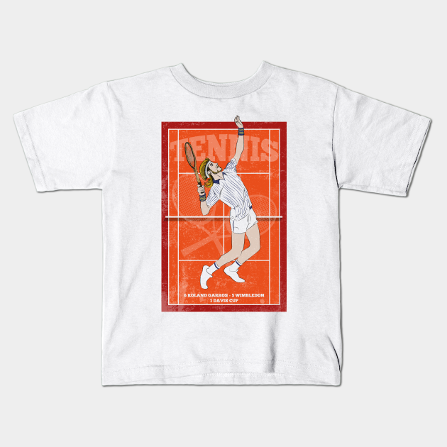 Borg Tennis Hero Vintage - Borg - T-Shirt | TeePublic