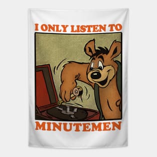 I Only Listen To Minutemen / Retro Comic Design Tapestry