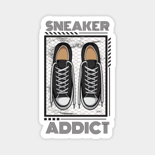 Retro Canvas Sneaker Addict Magnet