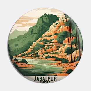 Jabalpur India Vintage Tourism Travel Pin