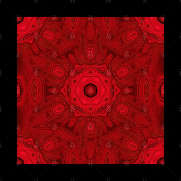 Bold red sacred kaleidoscope by hereswendy