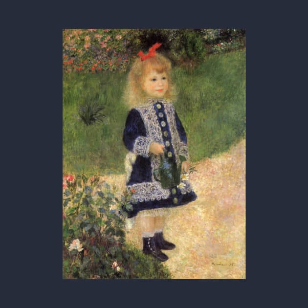 A Girl with Watering Can by Pierre Renoir by MasterpieceCafe