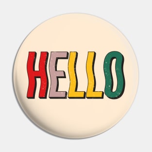 Colorful vintage typography | Hello Pin