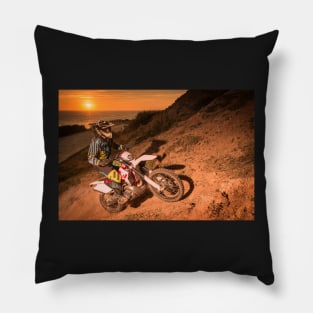 Enduro bike rider Pillow