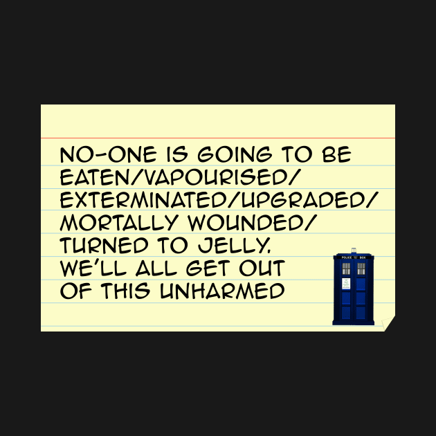 The Doctor's Cue Cards by scoffin