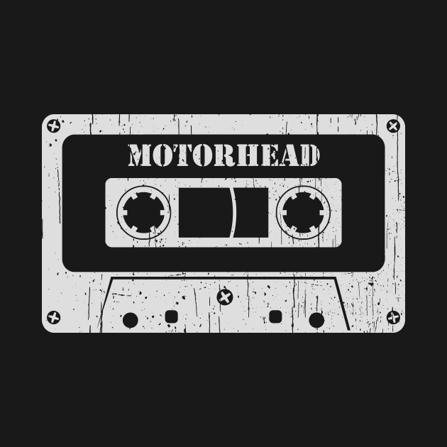 Motorhead - Vintage Cassette White by FeelgoodShirt