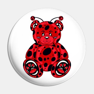 Ladybug Bear Pin